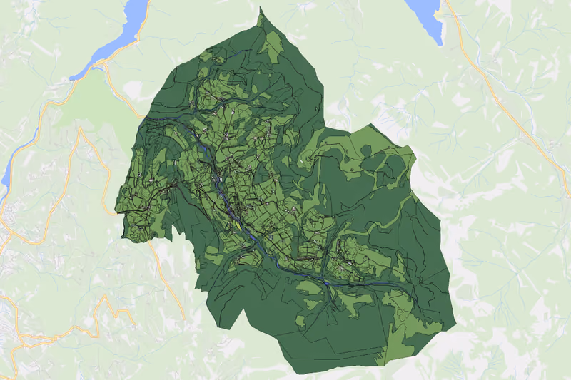 Kartenvorschau des Bodenverbrauchs der KG Krispl