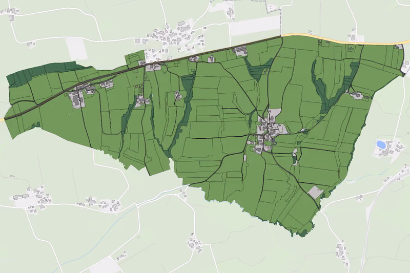 Kartenvorschau des Bodenverbrauchs der KG Brunn
