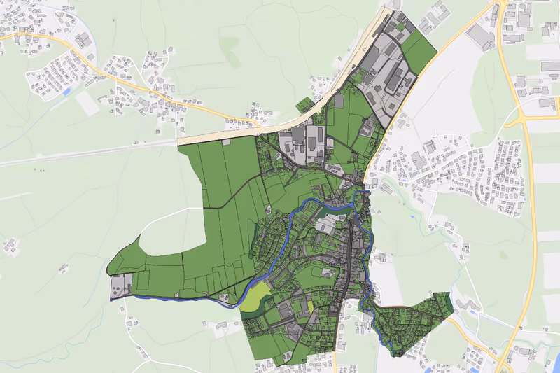 Kartenvorschau des Bodenverbrauchs der KG Neumarkt Markt