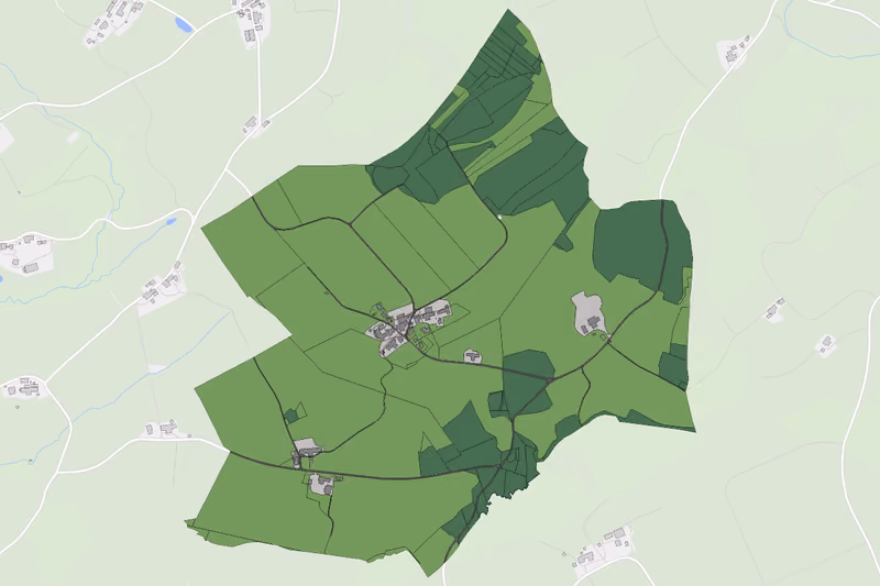 Kartenvorschau des Bodenverbrauchs der KG Engerreich