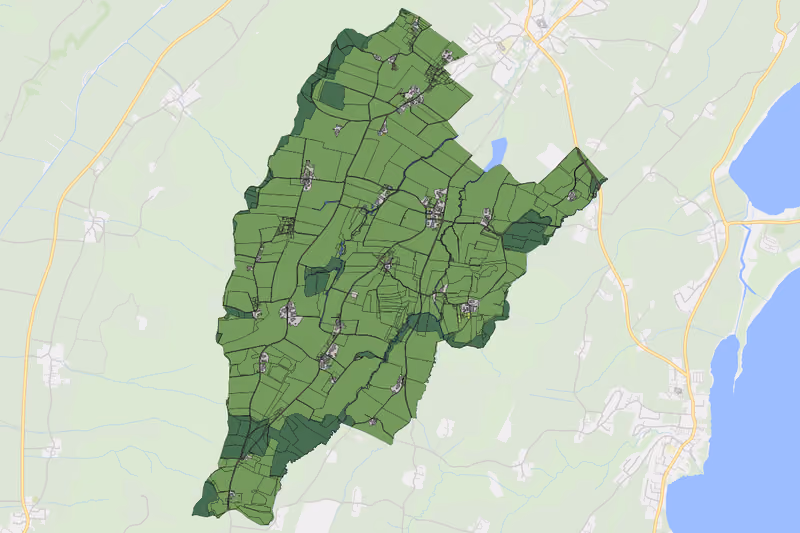 Kartenvorschau des Bodenverbrauchs der KG Großenegg