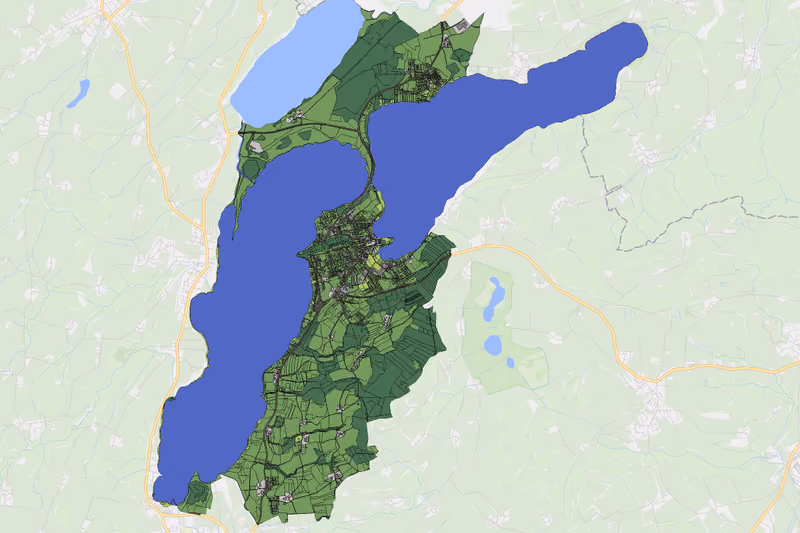 Kartenvorschau des Bodenverbrauchs der KG Mattsee