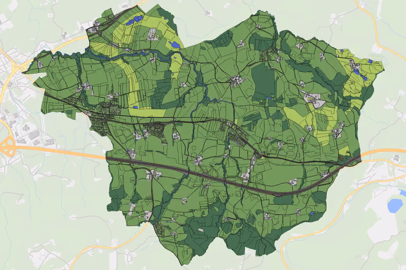 Kartenvorschau des Bodenverbrauchs der KG Neuhofen