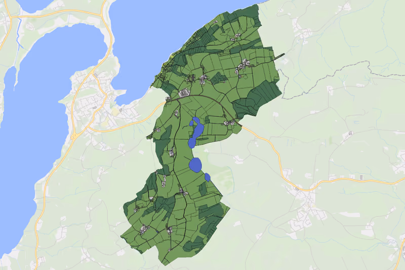 Kartenvorschau des Bodenverbrauchs der KG Obernberg