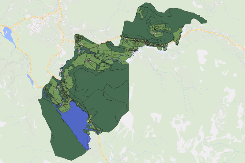 Kartenvorschau des Bodenverbrauchs der KG Vordersee