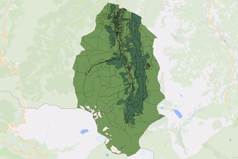 Kartenvorschau des Bodenverbrauchs der KG Bucheben