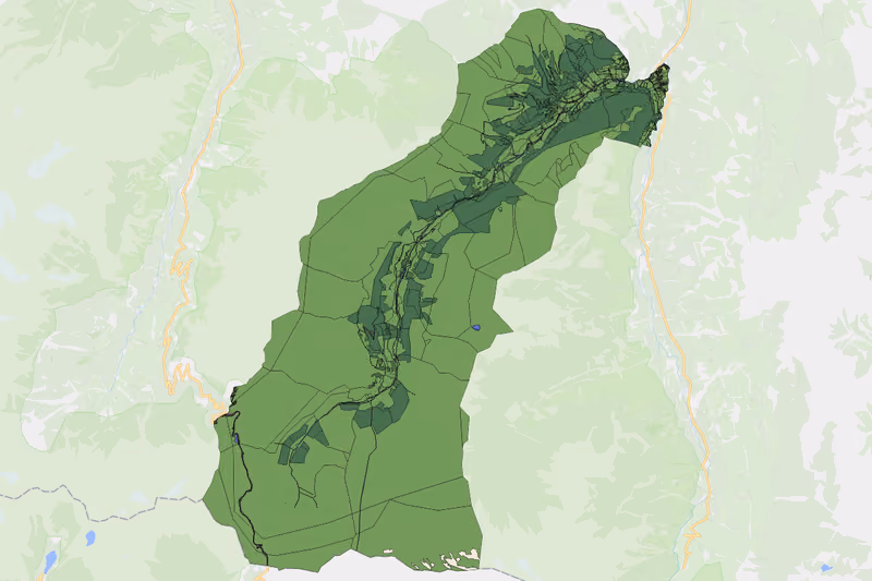Kartenvorschau des Bodenverbrauchs der KG Seidlwinkl