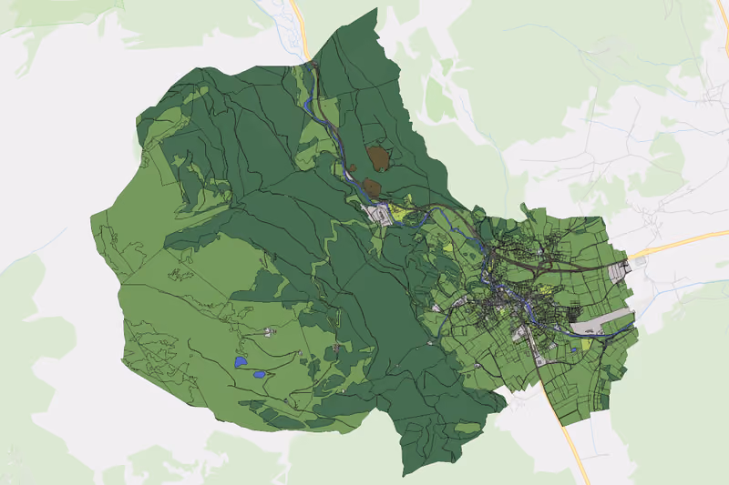 Kartenvorschau des Bodenverbrauchs der KG Mauterndorf