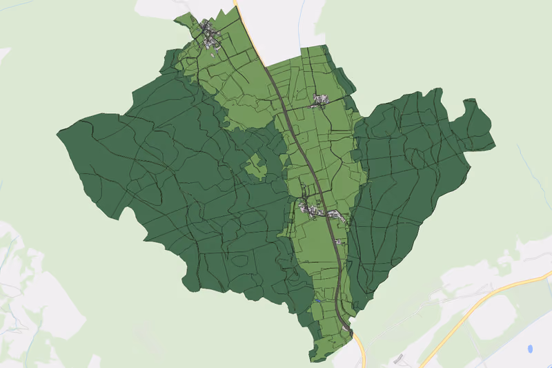 Kartenvorschau des Bodenverbrauchs der KG Neusess