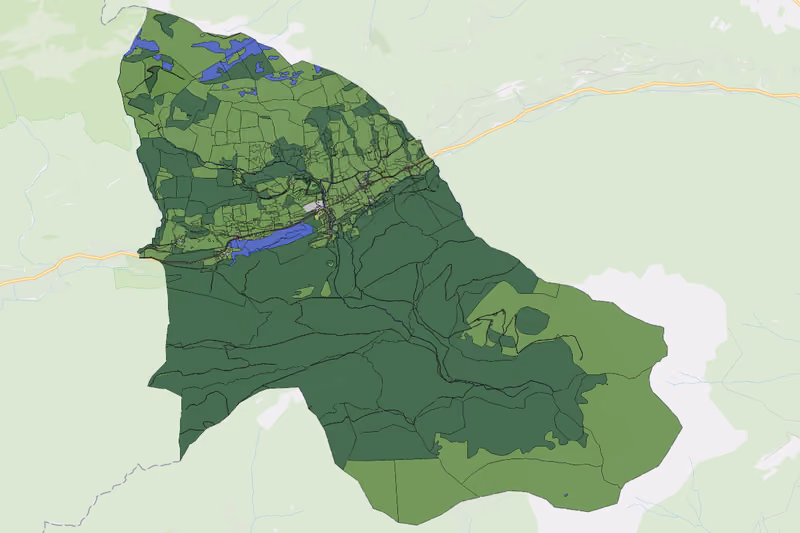 Kartenvorschau des Bodenverbrauchs der KG Seethal