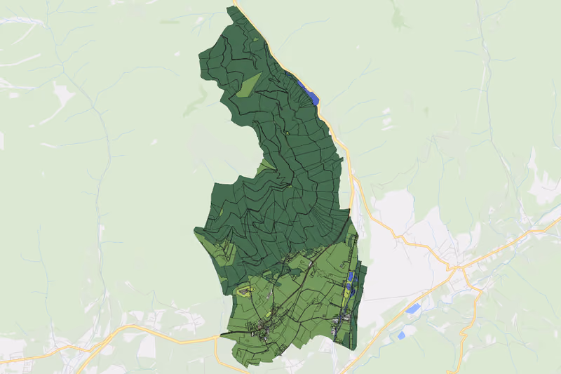 Kartenvorschau des Bodenverbrauchs der KG Grassnitz