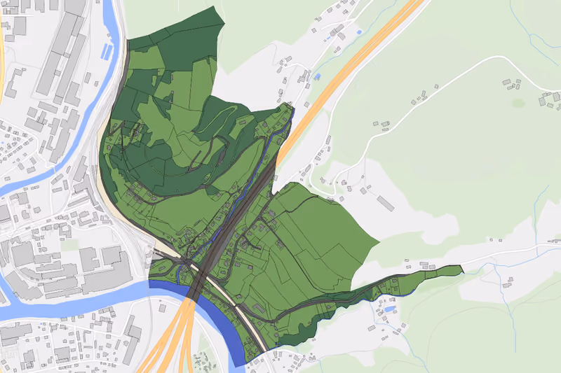 Kartenvorschau des Bodenverbrauchs der KG Pischk