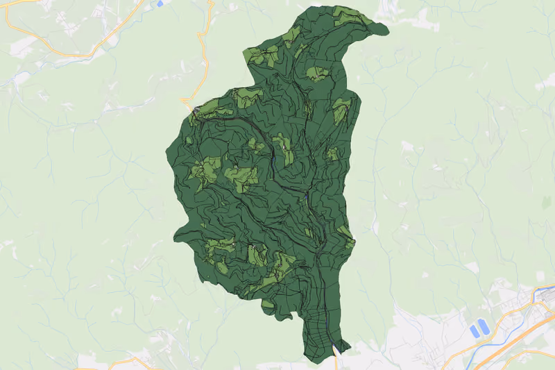 Kartenvorschau des Bodenverbrauchs der KG Pogusch