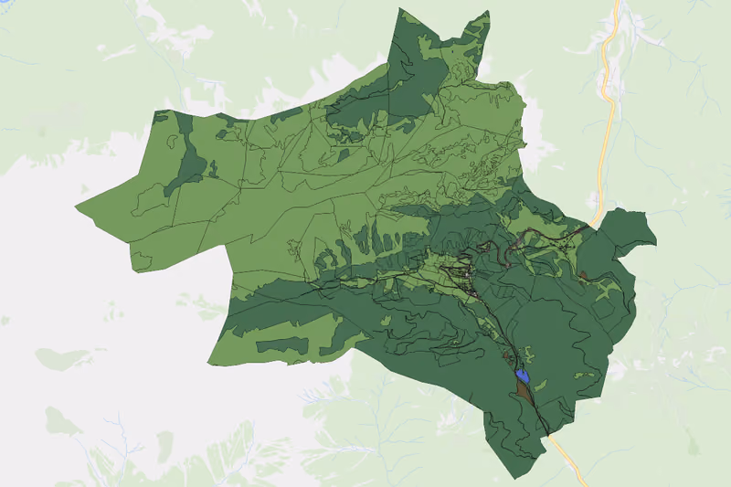 Kartenvorschau des Bodenverbrauchs der KG Seewiesen