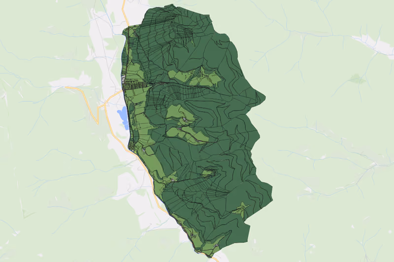 Kartenvorschau des Bodenverbrauchs der KG Sonnberg