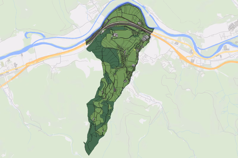 Kartenvorschau des Bodenverbrauchs der KG Streitgarn