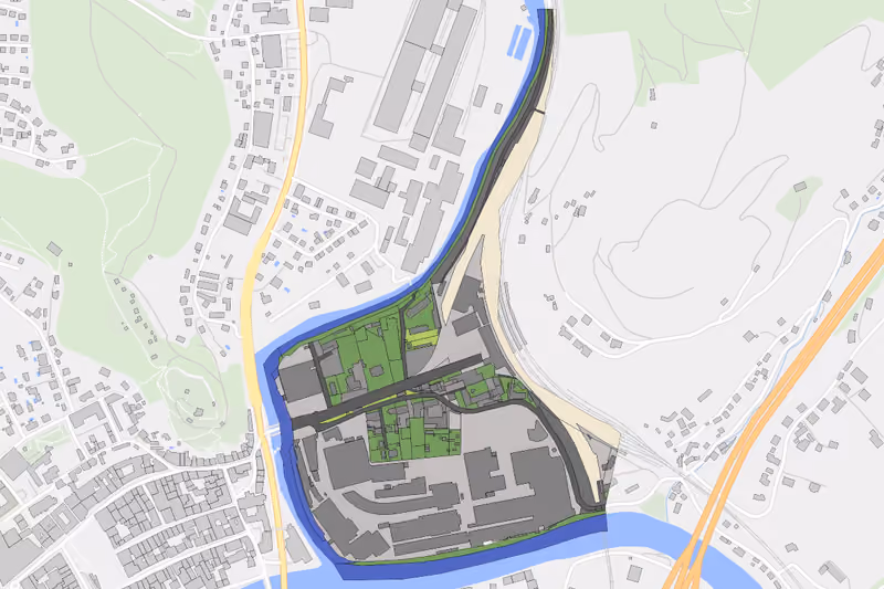 Kartenvorschau des Bodenverbrauchs der KG Wienervorstadt