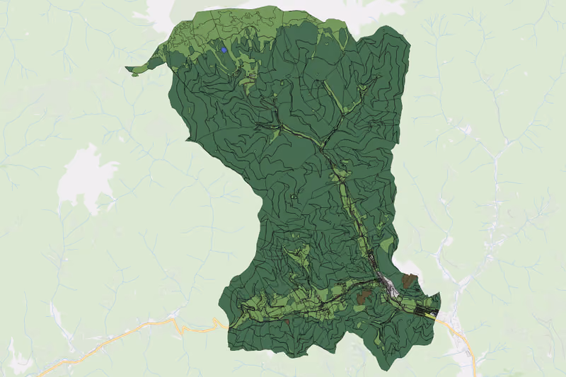 Kartenvorschau des Bodenverbrauchs der KG Großveitsch
