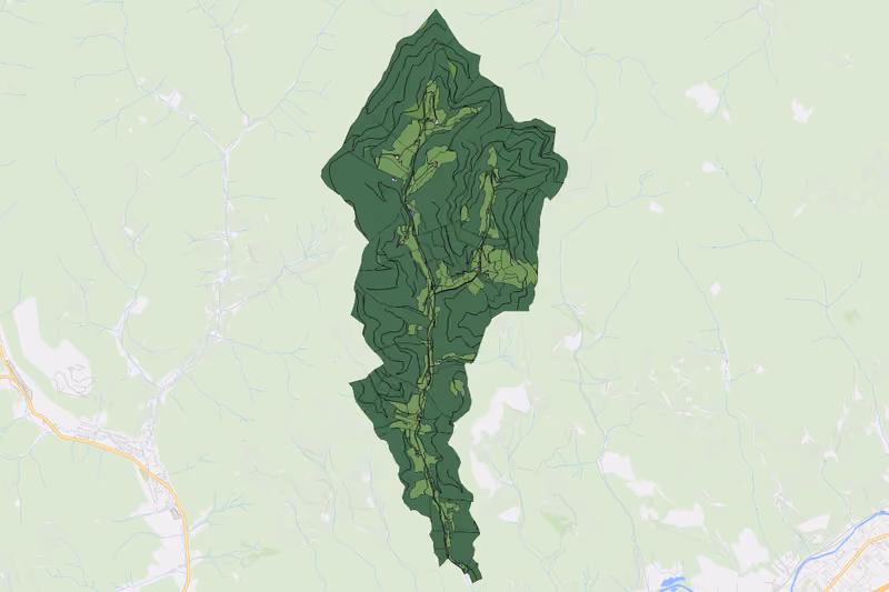 Kartenvorschau des Bodenverbrauchs der KG Massing