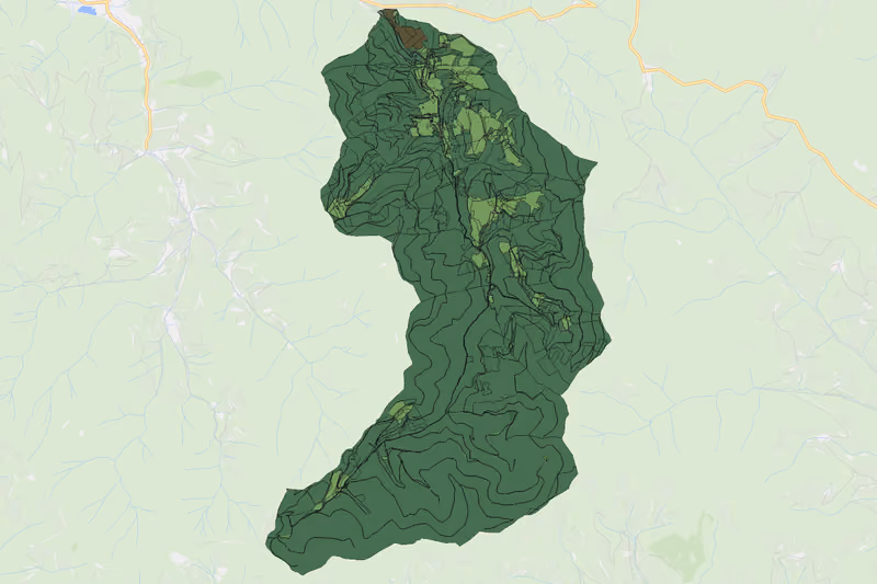 Kartenvorschau des Bodenverbrauchs der KG Possegg