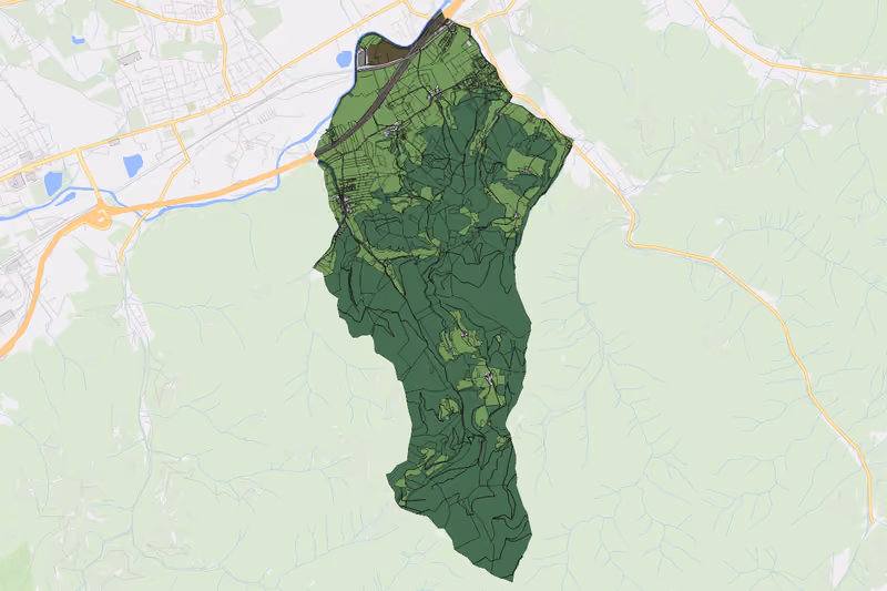 Kartenvorschau des Bodenverbrauchs der KG Sölsnitz