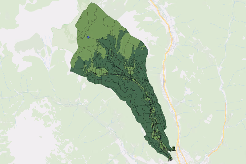 Kartenvorschau des Bodenverbrauchs der KG Krumpen