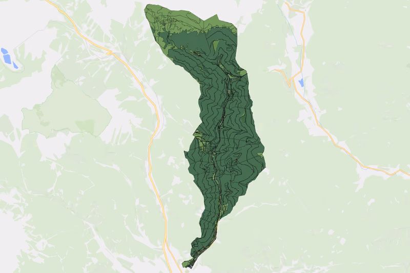 Kartenvorschau des Bodenverbrauchs der KG Rötz