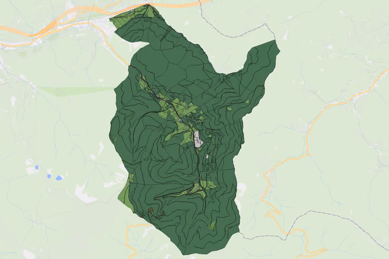 Kartenvorschau des Bodenverbrauchs der KG Fröschnitz