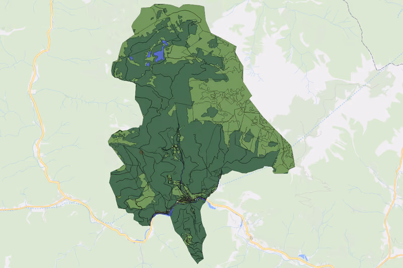 Kartenvorschau des Bodenverbrauchs der KG Krampen