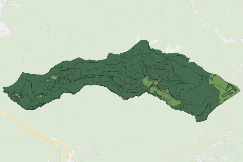 Kartenvorschau des Bodenverbrauchs der KG Traibach