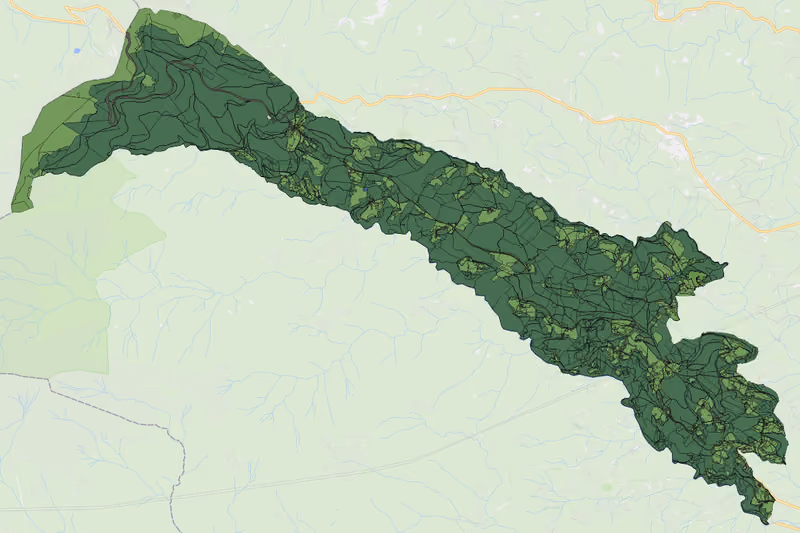 Kartenvorschau des Bodenverbrauchs der KG Gressenberg