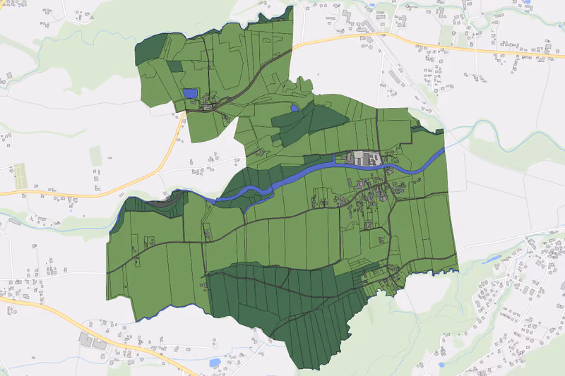 Kartenvorschau des Bodenverbrauchs der KG Kerschbaum
