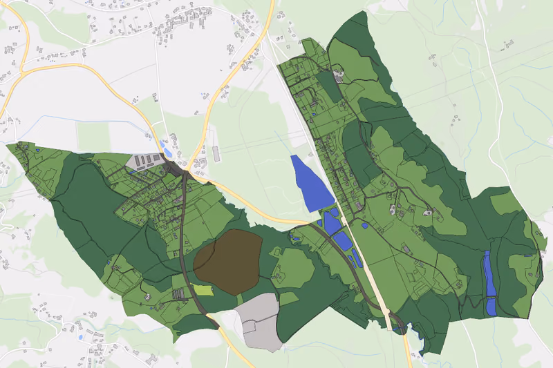 Kartenvorschau des Bodenverbrauchs der KG Kresbach
