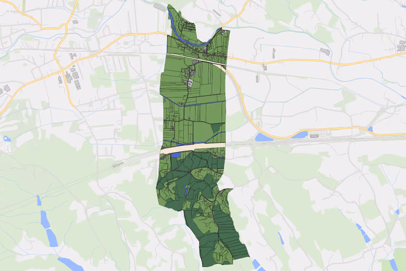 Kartenvorschau des Bodenverbrauchs der KG Krottendorf