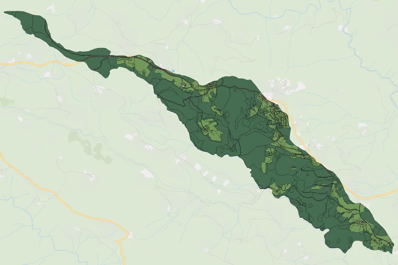 Kartenvorschau des Bodenverbrauchs der KG Kruckenberg