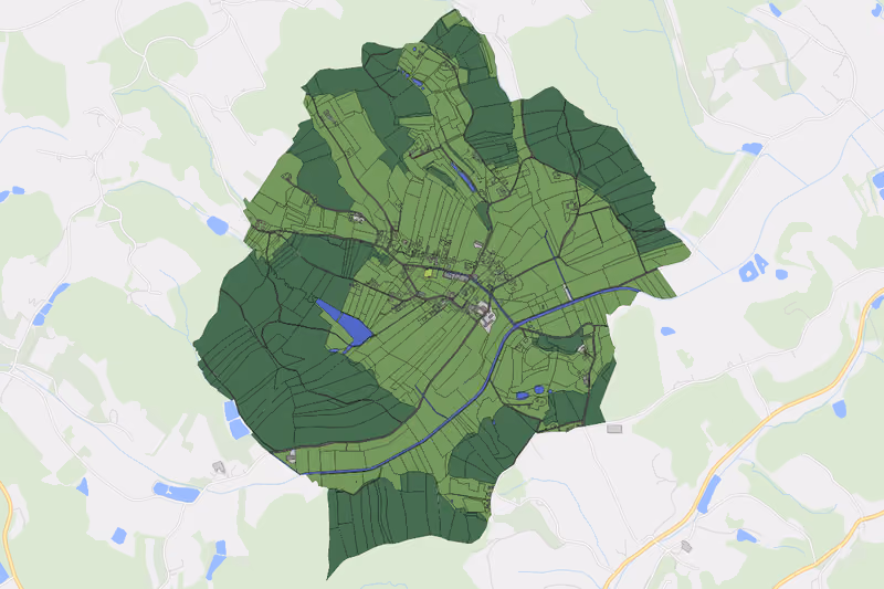 Kartenvorschau des Bodenverbrauchs der KG Michlgleinz