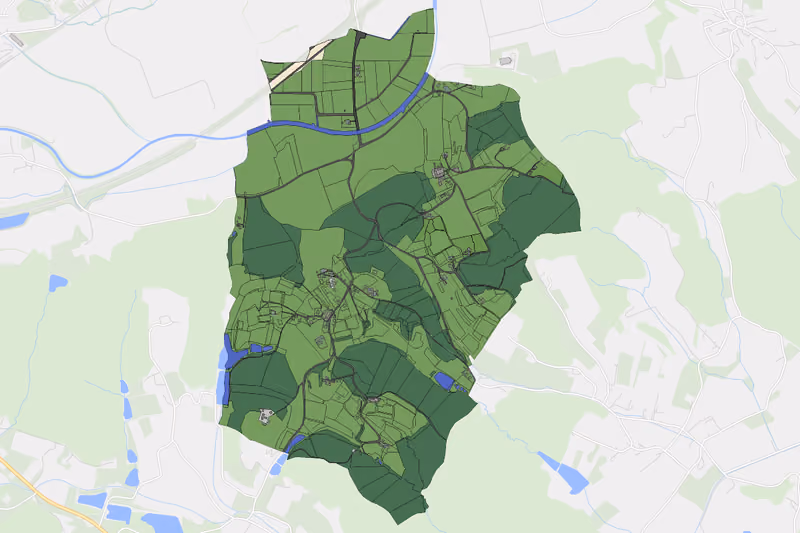 Kartenvorschau des Bodenverbrauchs der KG Nassau