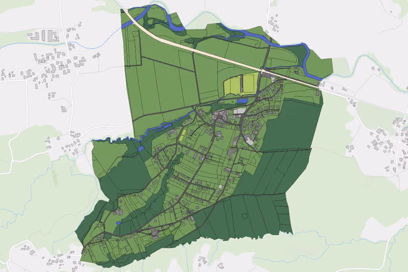 Kartenvorschau des Bodenverbrauchs der KG St. Peter im Sulmtal