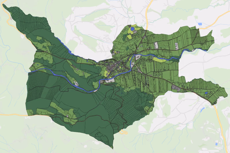 Kartenvorschau des Bodenverbrauchs der KG Schwanberg