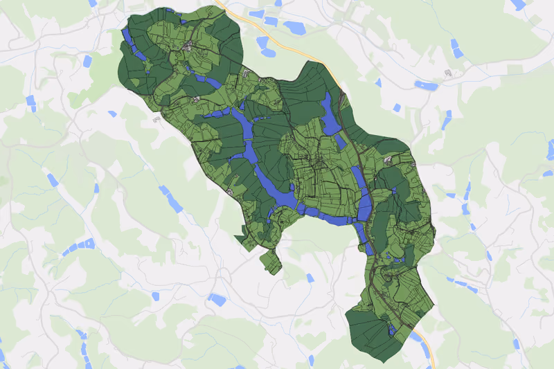 Kartenvorschau des Bodenverbrauchs der KG Sulzhof