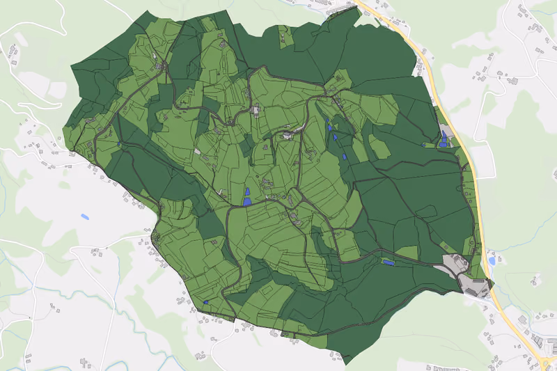 Kartenvorschau des Bodenverbrauchs der KG Etzendorf