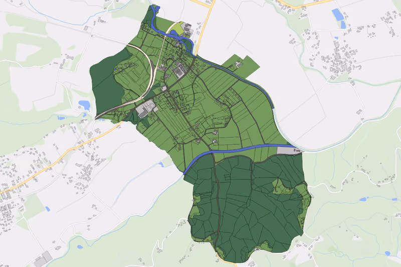 Kartenvorschau des Bodenverbrauchs der KG Gasselsdorf