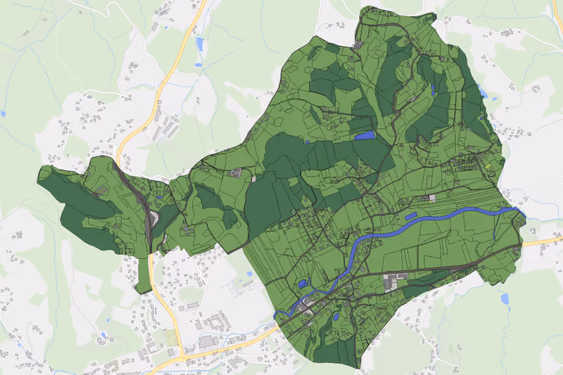 Kartenvorschau des Bodenverbrauchs der KG Hörmsdorf