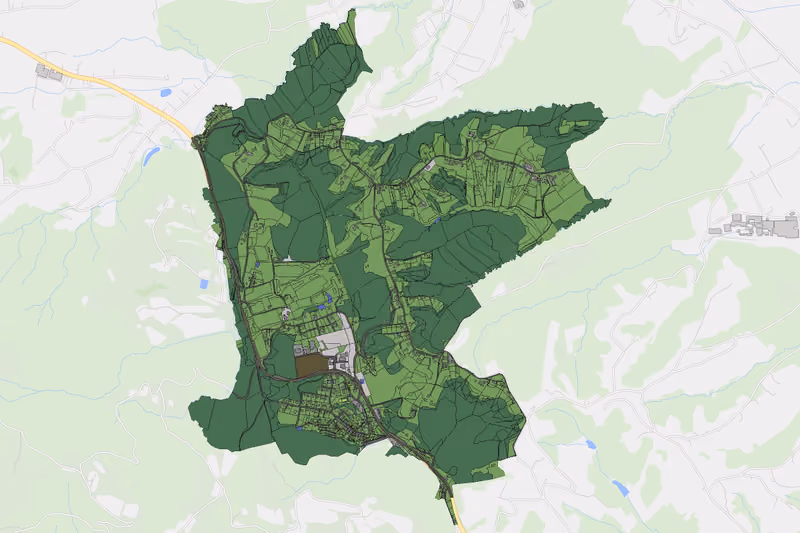 Kartenvorschau des Bodenverbrauchs der KG Mitterlimberg