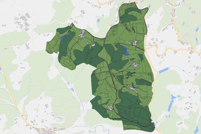 Kartenvorschau des Bodenverbrauchs der KG Pitschgauegg