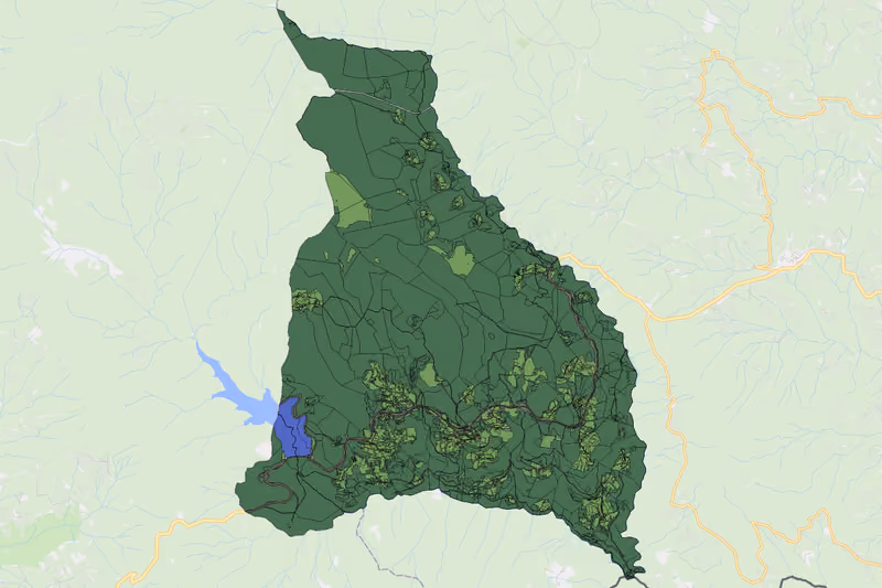 Kartenvorschau des Bodenverbrauchs der KG Soboth