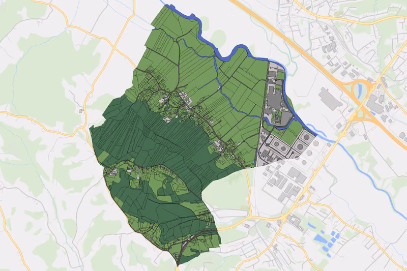 Kartenvorschau des Bodenverbrauchs der KG Breitenbach