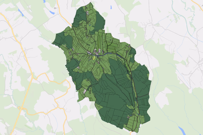 Kartenvorschau des Bodenverbrauchs der KG Lasselsdorf
