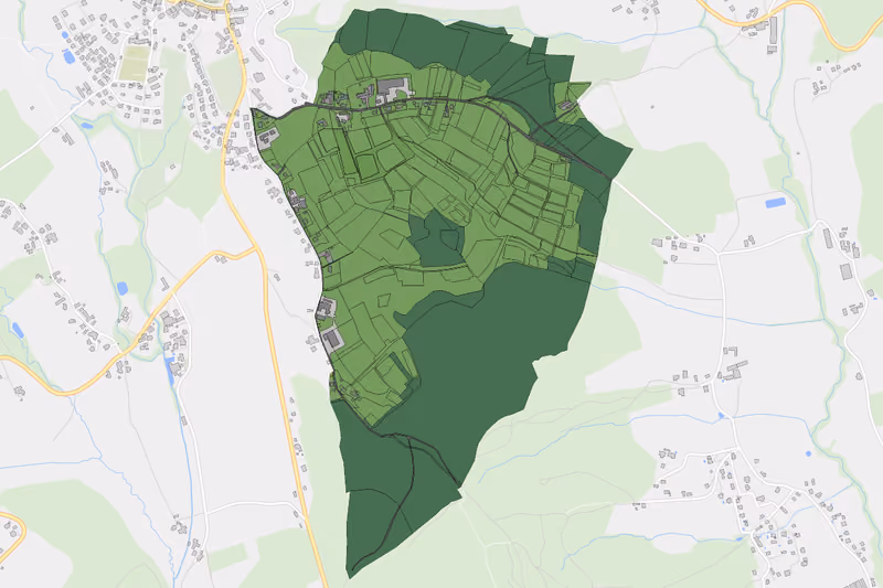 Kartenvorschau des Bodenverbrauchs der KG Lichtenhof