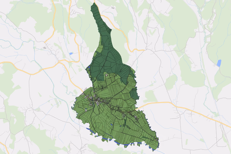 Kartenvorschau des Bodenverbrauchs der KG Mettersdorf